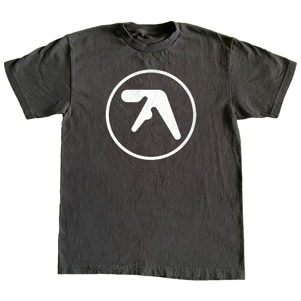 aphex twin screen printed logo shirt